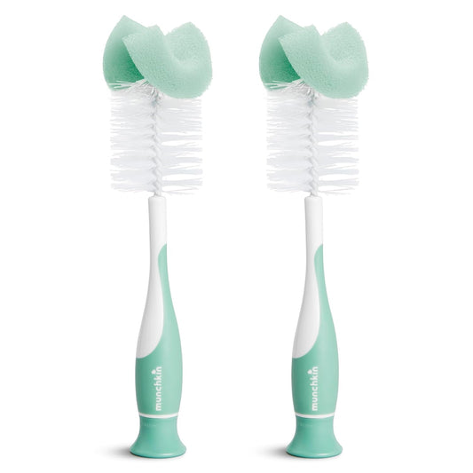 Munchkin® Sponge™ Bottle Brush, 2 Pack, Green