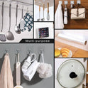 ZESLMG Adhesive Wall Hooks for Hanging, 16 Pack Self Sticky Hooks Heavy Duty 22lb Clear, Removable Shower Hook No Damage for Towel Key Coat Wreath Picture Outdoor Ceiling Bathroom Kitchen, Waterproof