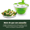 Cuisinart Large Spin Stop Salad Spinner- Wash, Spin & Dry Salad Greens, Fruits & Vegetables, 5qt, CTG-00-SAS1