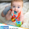 Nuby Ice Gel Teether Keys - Silicone Soothing Baby Teether Toys for Infants - Gentle for Sore Gums Colorful and Fun Toys - Safe and Durable Infant Baby Teething Toy - Blue