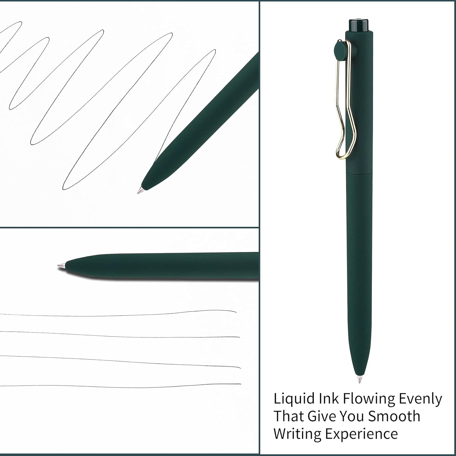 WY WENYUAN Ballpoint Pens, Pens Fine Point Smooth Writing, Nice Teacher Pens For Journaling, Black Ink 1.0 Mm Office Desk Accessories, Aesthetic Gift School Office Supplies For Note Taking
