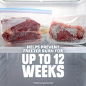 Ziploc Half Gallon Food Storage Freezer Bags, Grip 'n Seal Technology for Easier Grip, Open, and Close, 40 Bags Total