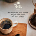 Peet's Coffee, Dark Roast Decaf Single Serve Coffee Pods, 100% Arabica Coffee - Decaf House Blend 32 Count (1 Box of 32 Pods)