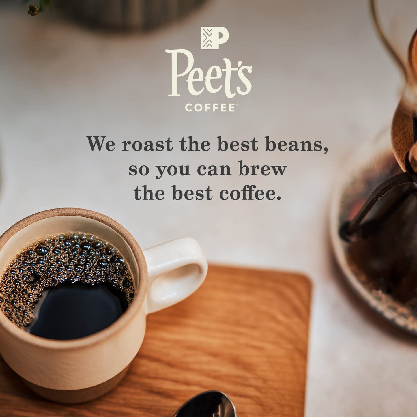 Peet's Coffee, Dark Roast Decaf Single Serve Coffee Pods, 100% Arabica Coffee - Decaf House Blend 32 Count (1 Box of 32 Pods)
