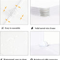 AWTATOS Cube Storage Organizer Storage 12 Cube Bookshelf DIY Plastic Closet Clothes Storage Shelves with Wooden Mallet, Stackable Storage Solution for Home, Bedroom, White