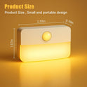 8 Pack Motion Sensor Stair Light for Indoor, Battery Operated Closet Lights, Wireless Stick on Anywhere Hallway Lamp, Portable Led Night Lamps for Bedroom Under Cabinet Kitchen
