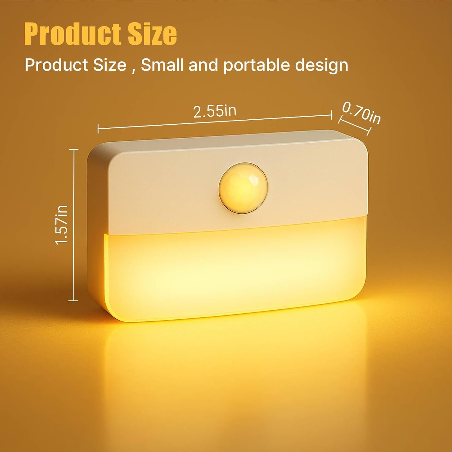 8 Pack Motion Sensor Stair Light for Indoor, Battery Operated Closet Lights, Wireless Stick on Anywhere Hallway Lamp, Portable Led Night Lamps for Bedroom Under Cabinet Kitchen