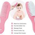 Baby Grooming Kit, Infant Safety Care Set with Hair Brush Comb Nail Clipper Nasal Aspirator,Baby Essentials Kit for Newborn Girls Boys (Pink Baby Grooming kit)