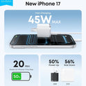 Anker Nano 45W Type C Charger Fast Charging, Compact and Foldable Plug USB C Charger Block for iPhone 17/16 Series, MacBook, Pixel 9, iPad, Samsung Galaxy S25 Ultra / S24 Series (6 ft Cable Included)