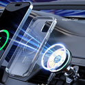 MOKPR for Magsafe Car Mount Charger-15W Wireless Car Charger-Magnetic Car Phone Holder for Dash Air Vent-LED RGB HandsFree Car Mount Fast Car Charger for iPhone 14/13/12 Series