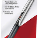 Pilot Precise V5 RT Refillable & Retractable Rollerball Pens, Extra Fine Point Pens 0.5 mm, Black, Pack of 12 - Ideal for School, Journaling & Office Writing