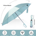 QWB TUMAAOTU Inverted Umbrella with Carabiner Handle, Compact Wind Proof Umbrellas For Rain and Sun Protection, Portable Reverse Folding Umbrella, Car Umbrella for Women Men, 10 Ribs
