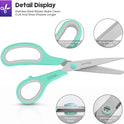 Scissors, iBayam 8" All Purpose Scissors Bulk 3-Pack, Ultra Sharp 2.5mm Thick Blade Shears Comfort-Grip for Office Desk Accessories Sewing Fabric Home Craft Teacher School Supplies, Right/Left Handed