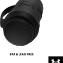 Under Armour Half Gallon Water Bottle Insulated, 64oz Insulated Water Bottle with Handle, Fence Hook, Leak Resistant, for Baseball, Football & More, Black/Black