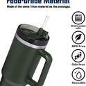 Replacement Straw Compatible with Stanley 40 oz 30 oz Cup Tumbler, 6 Pack Reusable Straw with Cleaning Brush, Plastic, Clear