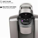Reusable K Cups for Keurig K Elite, K Classic, K Compact, K Latte, K Duo and All 2.0 & 1.0 Coffee Makers, 2 Pack K Cup Coffee Filters - Black