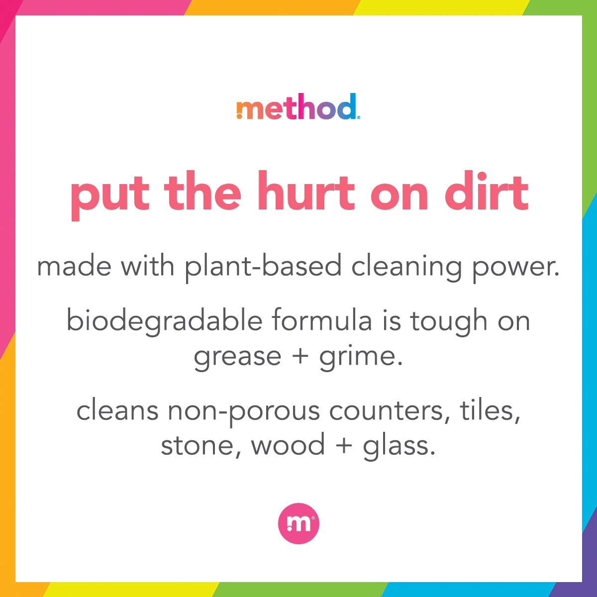Method All-Purpose Cleaner Spray, French Lavender, Plant-Based and Biodegradable Formula Perfect for Most Counters, Tiles and More, 28 Fl Oz, (Pack of 1