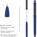 WY WENYUAN Ballpoint Pens, Pens Fine Point Smooth Writing, Nice Teacher Pens For Journaling, Black Ink 1.0 Mm Office Desk Accessories, Aesthetic Gift School Office Supplies For Note Taking