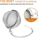 Fu Store 2pcs Stainless Steel Mesh Tea Ball 2.1 Inch Tea Strainers Teas Infuser Strainer Filters for Teas