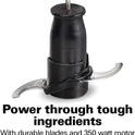 Hamilton Beach Electric Vegetable Chopper & Mini Food Processor, 3-Cup, 350 Watts, for Dicing, Mincing, and Puree, Black (72850)