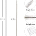Replacement Straw Compatible with Stanley 40 oz 30 oz Cup Tumbler, 6 Pack Reusable Straw with Cleaning Brush, Plastic, Clear