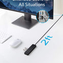 Anker USB Hub 4 Ports, Multiple USB 3.0 Hub, USB Splitter for Laptop, Extender for A Port Laptop, PC, Desktop and More [Charging Not Supported](2ft USB-A)