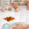 Yoofoss Waterproof Crib Mattress Protector 2 Pack, Quilted Crib Mattress Pad Cover Ultra Soft and Breathable, Machine Washable Toddler Mattress Protector for Standard Baby Crib Size 52''x28''
