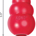 KONG Classic Stuffable Dog Toy - Fetch & Chew Toy for Dogs - Treat-Filling Capabilities & Erratic Bounce for Extended Play Time - Durable Natural Rubber Material - for Medium Dogs