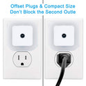 Uigos LED Night Light Lamp with Smart Sensor Dusk to Dawn Sensor, Daylight White, 0.5W Plug-in, 6-Pack
