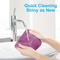 12PCS Double-Sided Microfiber Kitchen Towels, Reusable Cleaning Cloths 10x6