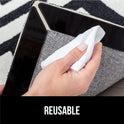 GORILLA GRIP Rug Gripper Pads Keep Area Rugs Corners from Curling, No Damage Reusable Double-Sided Stickers, Holds Down Carpet in Place on Hardwood Floors, Grips Tile Floor, Holiday Home Decor 8 Pcs