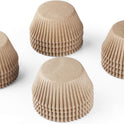 Caperci Standard Natural Cupcake Liners 500 Count, No Smell, Grease-Proof Paper Muffin Liners, Food-grade Baking Cups for Cupcakes, Muffins, Nuts