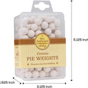 Mrs. Anderson's Baking Ceramic Pie Crust Weights, 135 Count, Natural Stoneware, For Blind Baking Pie Crusts And Tart Shells With Even Baking Results