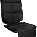 Car Seat Protector 1 Pack Car Seat Cushion Mat Thickest Padding,Waterproof 600D Fabric Car Seat Covers for Non-Slip Backing Mesh Pockets for Baby and Pet (Black, 1 Pc)