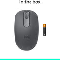 Logitech M196 Bluetooth Wireless Mouse, Compact and Portable Mouse for Laptops, Tablets and More, 12-Month Battery, Smooth Tracking, Compatible with PC and Mac, Windows and macOS - Graphite