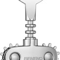 Beneno Wine Opener, Zinc Alloy Premium Wing Corkscrew with Multifunctional Bottles Opener, Sharp Wine Corkscrew with Ergonomic Non-Slip Wing Handle, Silver
