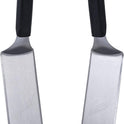 BLACKSTONE 5550 Extra Long Griddle Spatula Set of 2- Perfect Heavy-Duty Stainless Steel Premium Flat Top BBQ Grill Accessories, Non-Slip Plastic Handle, Heat Resistant, Dishwasher Safe Easy to Clean