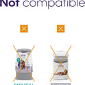 Litter Genie Refill Bags (4-Pack) | Multi-Layers of Odor-Barrier Technology | 1 Square Refill Cartridge Lasts Up to 2 Months Per Cat