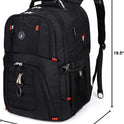 SHRRADOO Extra Large 50L Travel Laptop Backpack with USB Charging Port, College High School Backpack Airline Approved Business Work Bag Fits 17 Inch Computer for Men Women