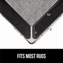 GORILLA GRIP Rug Gripper Pads Keep Area Rugs Corners from Curling, No Damage Reusable Double-Sided Stickers, Holds Down Carpet in Place on Hardwood Floors, Grips Tile Floor, Holiday Home Decor 8 Pcs