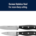 HENCKELS Forged Accent Razor-Sharp 2-pc Paring Knife Set, German Engineered Informed by 100+ Years of Mastery,Black