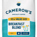 Cameron's Coffee Roasted Whole Bean Coffee, Breakfast Blend, 32 Ounce
