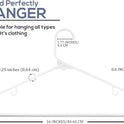 Utopia Home Plastic Hangers 20 Pack - Space Saving Clothes Hanger - Durable & Strong Closet Organizers and Storage with Built-in Strap Hooks - Essential for Shirts, Pants, Skirts & Coats (White)