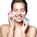 Silicone Facial Cleansing Brush - 4 Pack Face Scrubber & Exfoliator for Deep Cleaning, Soft Brush, Blackhead & Acne Pore Care