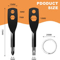 Stocking Stuffers for Men Adults - Gifts 4-in-1 Keychain Screwdriver Set for Teens Dad, Multi-functional Cool Gadgets Tools with Phillips and Slotted on Anniversary Birthday White Elephant