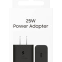 25W Wall Charger Power Adapter, Cable Not Included, Super Fast Charging, Compact Design, Energy Efficient, Compatible with Galaxy and USB Type C Devices, Black