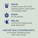 Dr Teal's Epsom Salt Magnesium Soak, Relax & Relief with Eucalyptus & Spearmint Essential Oils, 3 lbs