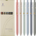 Ddaowanx Gel Pens, 6 Pcs 0.5mm Quick Dry Black Ink Pens Fine Point Smooth Writing Pens, Cute Office School Supplies Gifts for Women