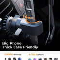 AINOPE for iPhone 17 Pro Max Car Mount Phone Holders for Your Car Slide Design Air Vent Phone Mount [Top Clamp] Cell Phone Holder Car Interior Accessories for iPhone Air 17 Pro Max 16 Samsung S25