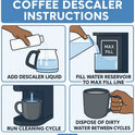 ACTIVE Coffee Machine Descaler Descaling Solution - 32oz (8 Uses) Compatible with Keurig,Nespresso,Breville,Delonghi, Jura, Ninja - Espresso Coffee Maker Cleaner,Coffee Pot Cleaning Limescale Remover